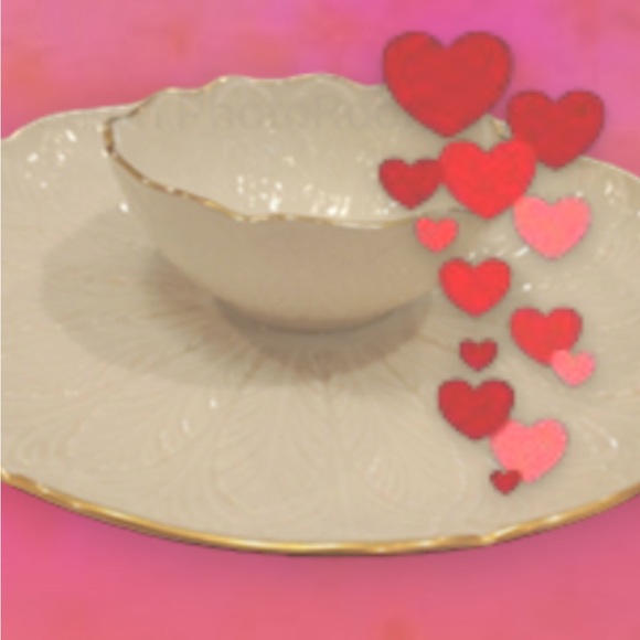 Lenox Chip &  Dip Tray, Serving Dish, 24K, Fine China - Picture 2 of 8